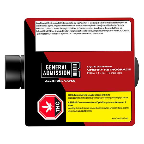 General Admission - Cherry Retrograde Liquid Diamond Blend AIO