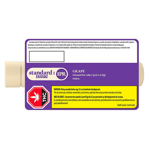Standard Issue - Grape Infused Pre Roll