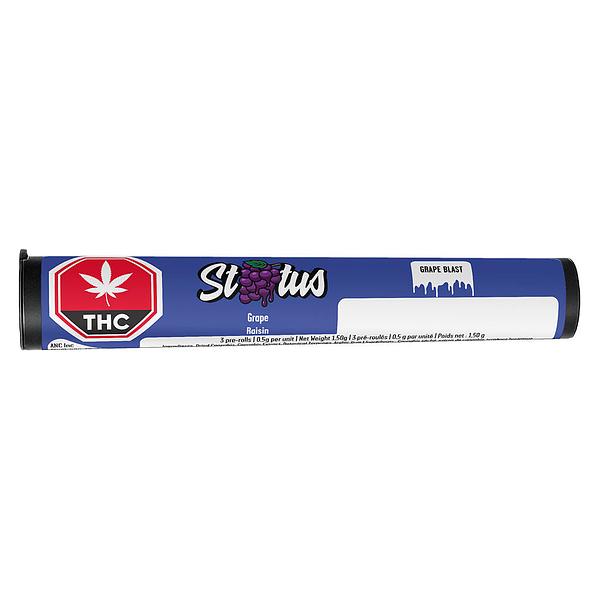 Status - Grape Blast Liquid Diamond Infused & Diamond Coated Pre Roll