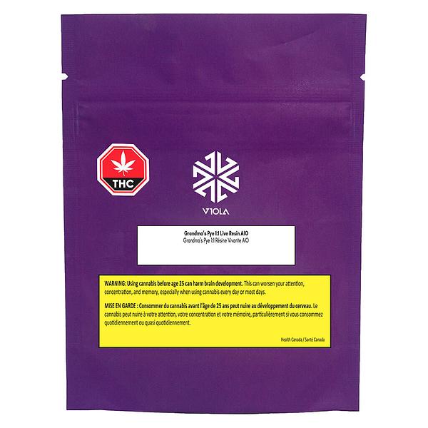 Viola - Grandma’s Pye 1:1 Live Resin AIO