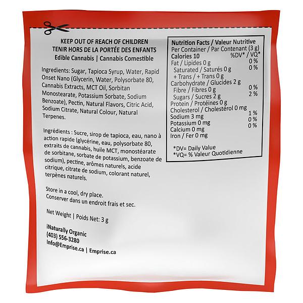Emprise Rapid - Sour Strawberry Kiwi 10 CBN + 10 THC Gummy
