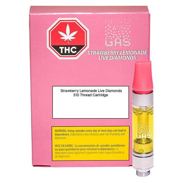 (GAS) - Strawberry Lemonade 510 Live Diamond Cartridge
