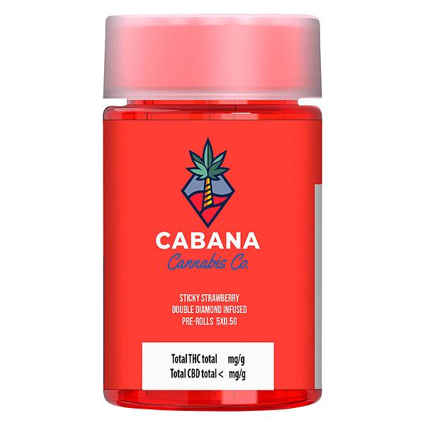 Cabana Cannabis Co. - Sticky Strawberry Double Diamond Infused Pre Roll