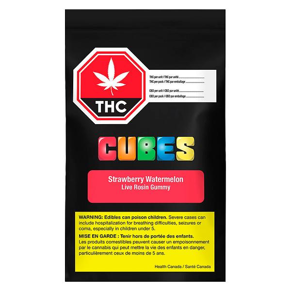Cubes - Strawberry Watermelon Live Rosin Gummy
