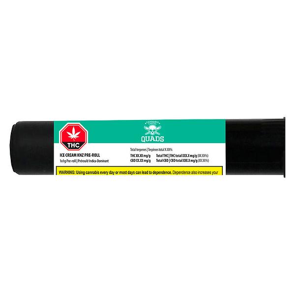 Cannabis Cartel Quads - Ice Cream Knz Pre Roll