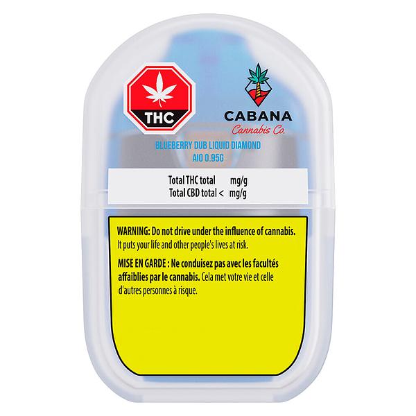 Cabana Cannabis Co. - Blueberry Dub Liquid Diamonds Vape
