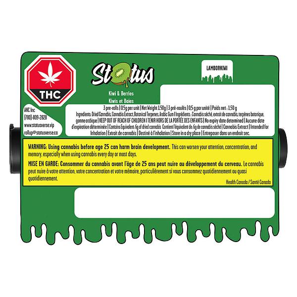 Status - Laborkiwi Liquid Diamond Infused And Diamond Coated Pre Roll