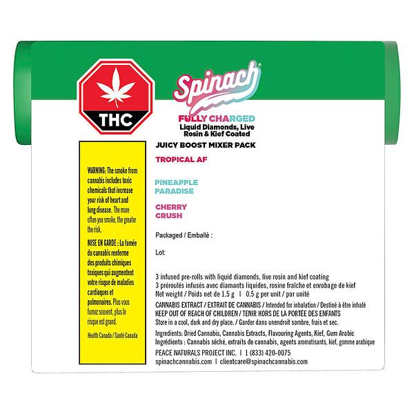 Spinach - Fully Charged Juicy Boost Mixer Pack Infused Pre Roll
