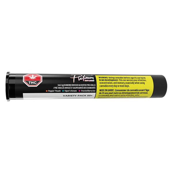 Platinum - Variety Pack 50+ Diamond Infused & Dusted Pre Roll