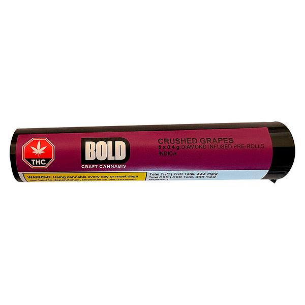 BOLD - Crushed Grapes Diamond Infused Pre Roll