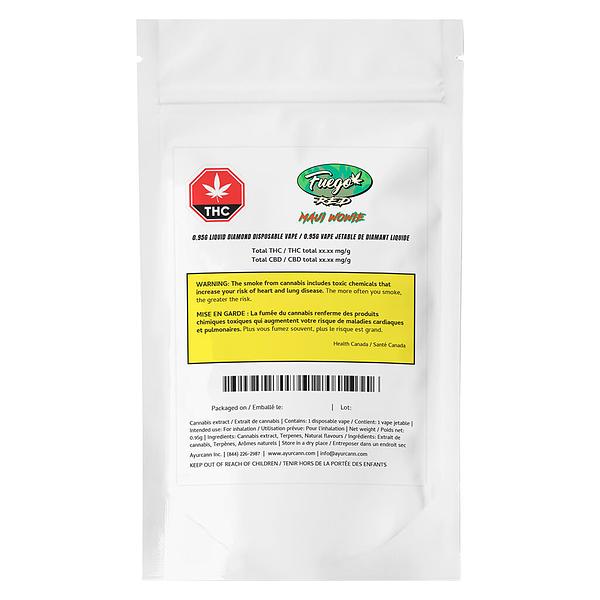 Fuego Red - Maui Wowie Liquid Diamond Disposable AIO