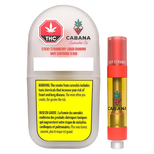 Canna Cabana - Sticky Strawberry Liquid Diamond 510 Thread Cartridge