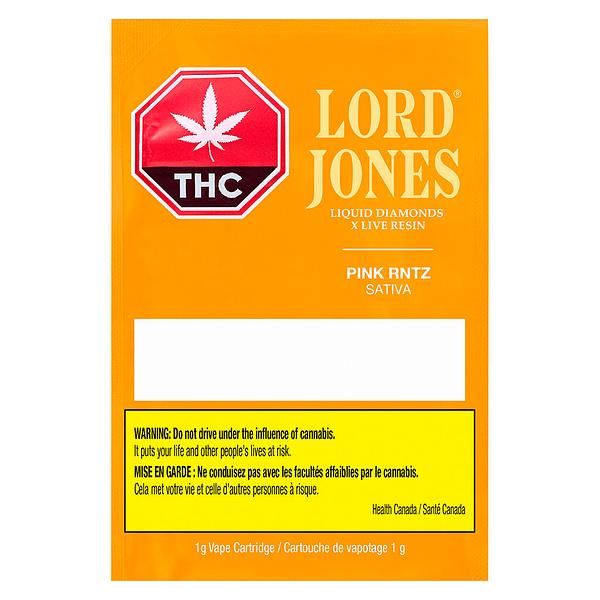 Lord Jones - Pink Rntz Liquid Diamonds X Live Resin 510 Thread Cartridge