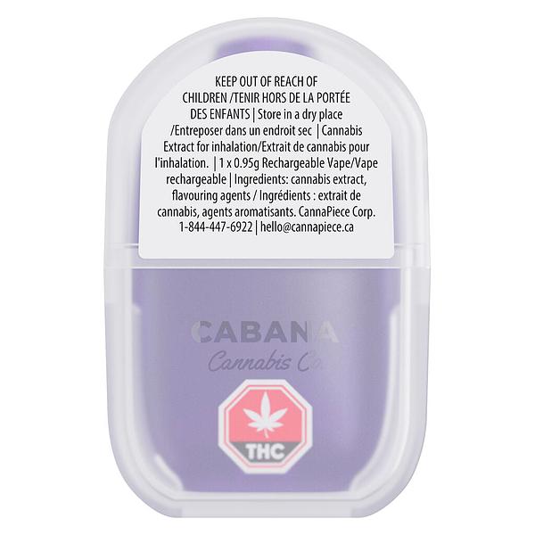Cabana Cannabis Co. - Grape Puffs Liquid Diamond AIO