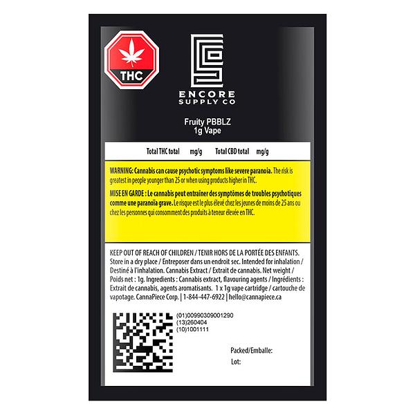 Encore - Fruity Pbblz 510 Thread Cartridge