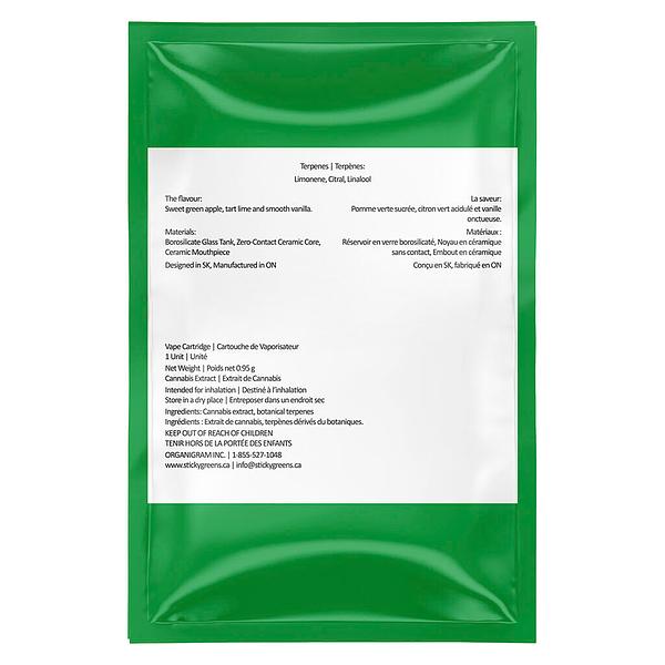 Sticky Greens - Electric Green Frog Pure Diamonds 97+ V 510 Thread Cartridge