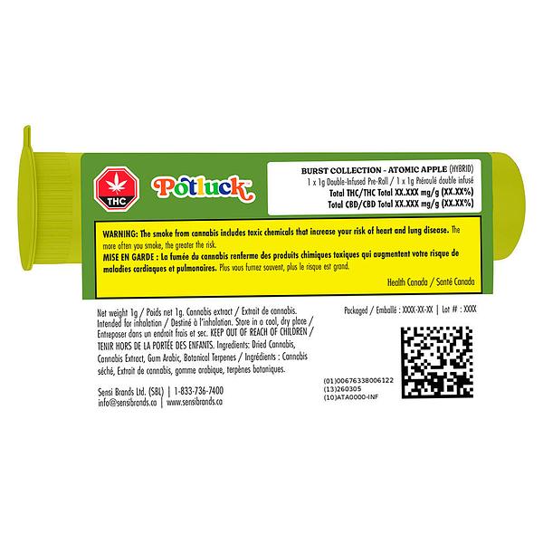 Potluck - Atomic Apple Infused Pre Roll