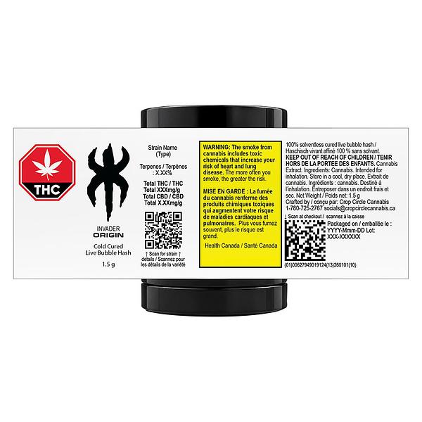 INVADER - Origin Cold Cured Live Bubble Hash