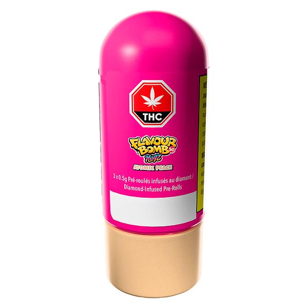 Nugz - Flavour Bomb 50 Atomic Peach Diamond Infused Pre Roll