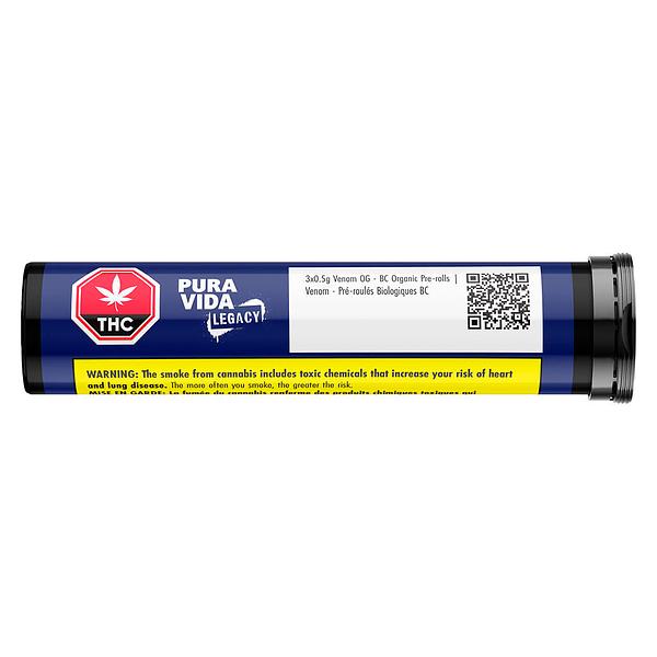 Pura Vida - Venom Og - Bc Organic Pre Roll