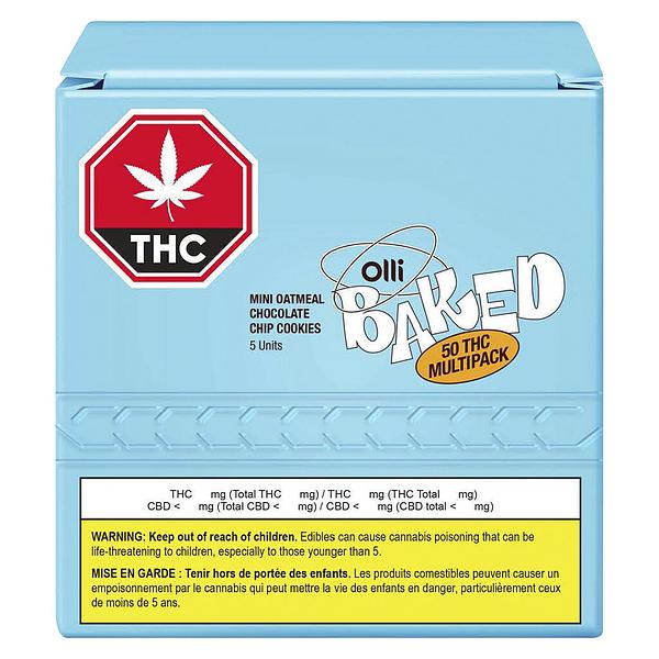 Ollie Baked - 50 Thc Mini Oatmeal Chocolate Chip Cookies image 2