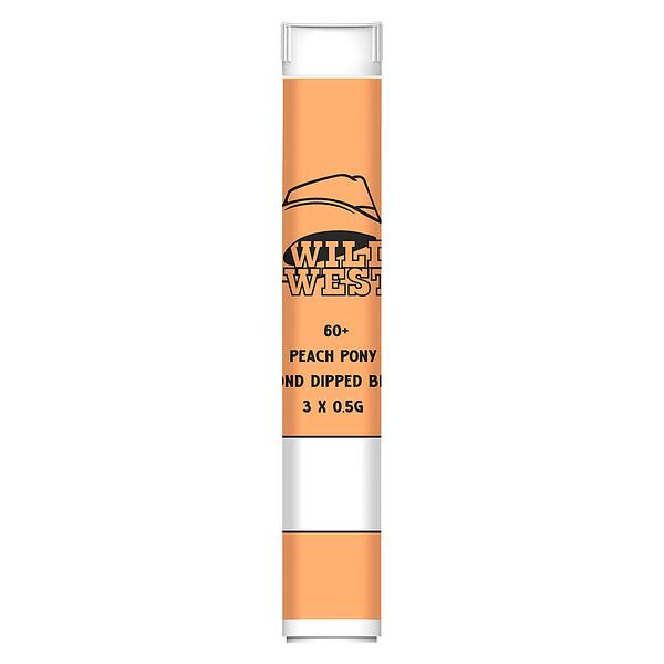 Wild West - 60+ Peach Pony Diamond Dipped Blunts