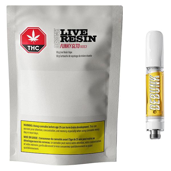 DEBUNK - Funky Glto Live Resin 510 Thread Cartridge