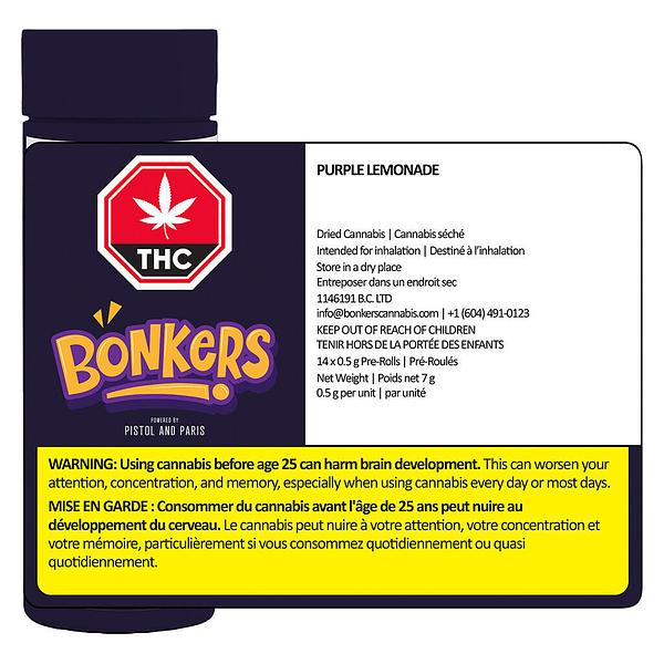 Bonkers - Purple Lemonade Pre Roll