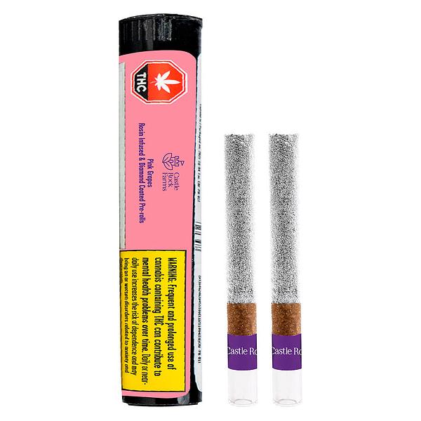 Castle Rock Farms - Pink Grapes Live Rosin & Diamond Infused Blunts