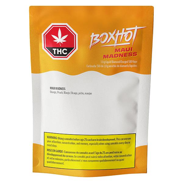 BOXHOT - Maui Madness Liquid Diamond Charged 510 Thread Cartridge