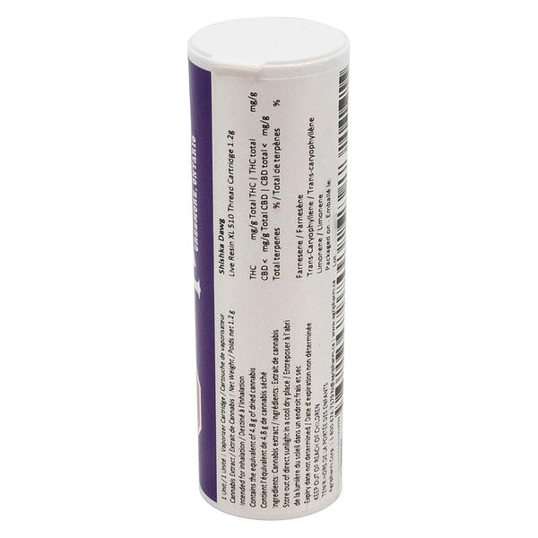 Purple Hills - Shishka Dawg Live Resin XL 510 Thread Cartridge image 3