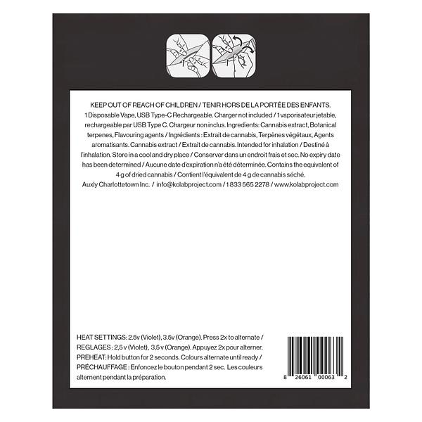 Kolab Project - White Grape Diamonds All In One Vape image 3