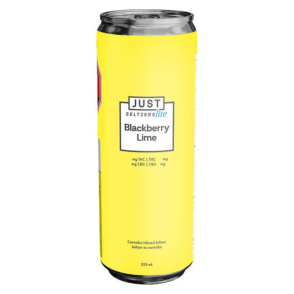 Just Seltzers Lite - Blackberry Lime 2.5 THC + 5 CBG Seltzer