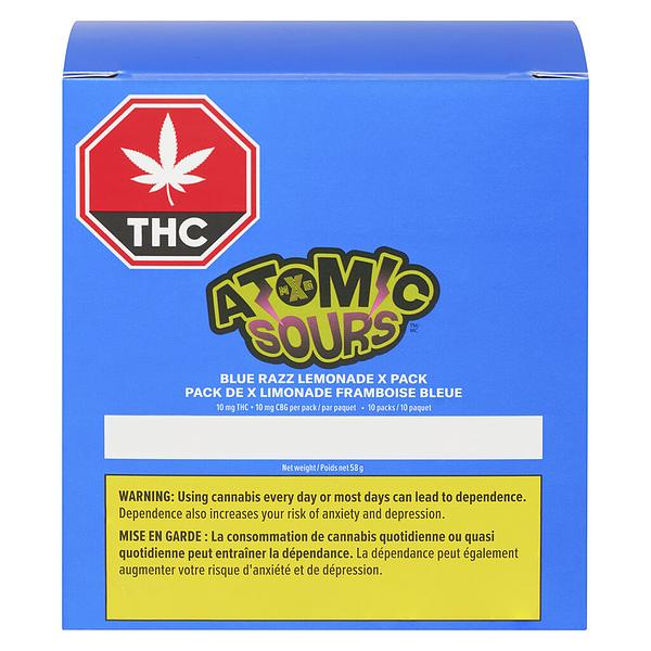 XMG Atomic Sours  - Blue Razz Lemonade Gummies X Pack