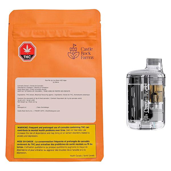 Castle Rock Farms - Pick Me Up Live Resin Disposable Vape (AIO)