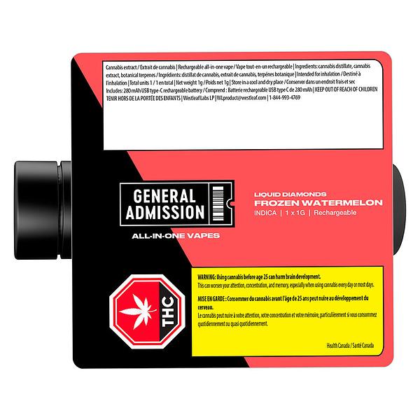 General Admission - Frozen Watermelon Liquid Diamond Blend AIO