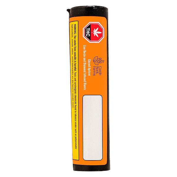 Castle Rock Farms - Glazed Apricot Live Resin & Diamond Infused Blunt