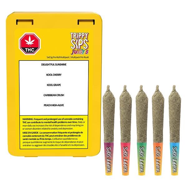 Trippy Sips - Juicy 5 Variety Pack Infused Pre Roll image 4