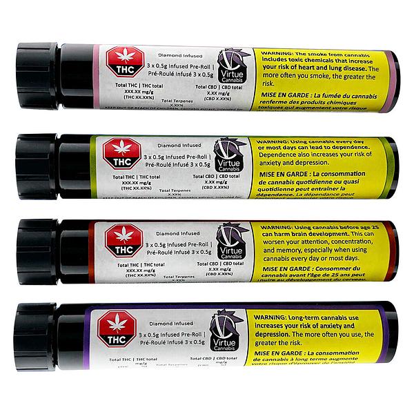 Virtue Cannabis - Jungle Fruit Flight Infused Pre-Rolls