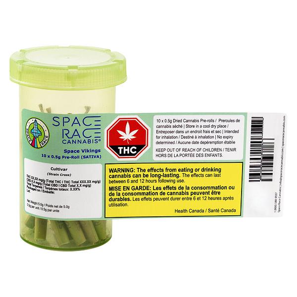 Space Race Cannabis - Space Vikings Pre Roll