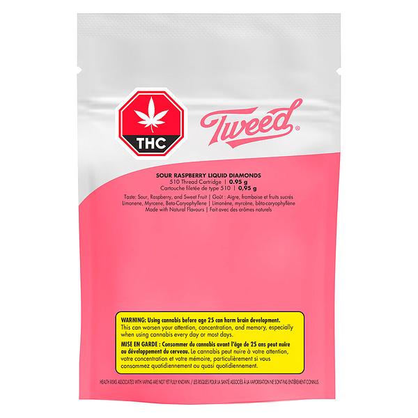 Tweed - Sour Raspberry Liquid Diamonds 510 Thread Cartridge