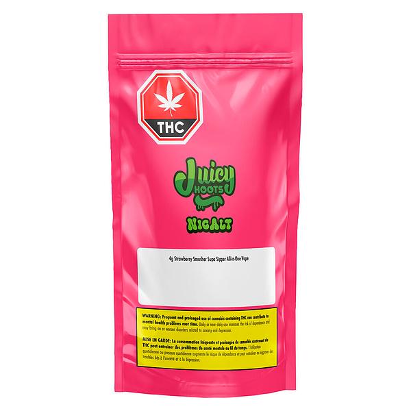NicAlt by Juicy Hoots - Strawberry Smasher Supa Sipper All-in-One Vape