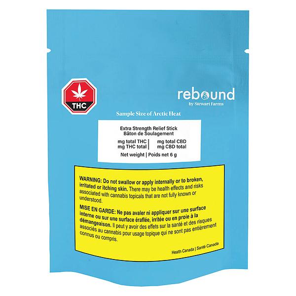 Rebound by Stewart Farms - Sample Size of Arctic Heat Extra Strength Relief Stick