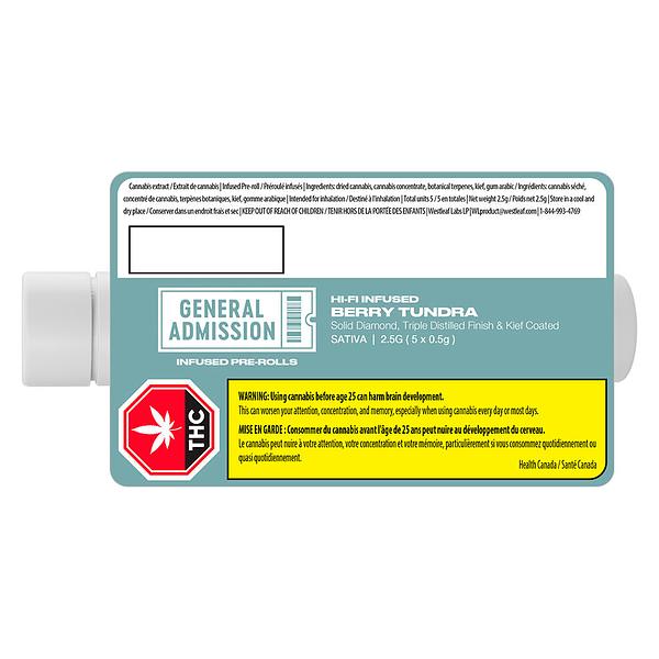 General Admission - Berry Tundra Hi-Fi Infused Pre-Rolls
