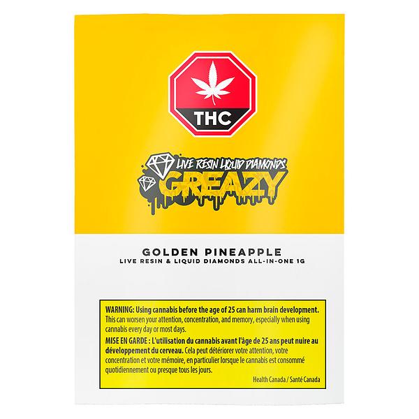 GREAZY - Golden Pineapple Live Resin & Liquid Diamonds All-In-One