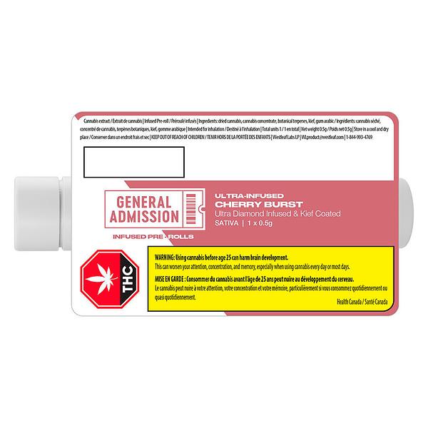 General Admission - Cherry Burst Diamond Infused Pre-Rolls