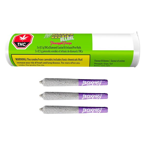 BOXHOT - Diamond Doobies Deluxe Pineapple Purps Infused Pre Roll
