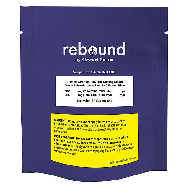 Rebound by Stewart Farms - Sample Size of Arctic Heat CBD Ultimate Strength THC Free Co
