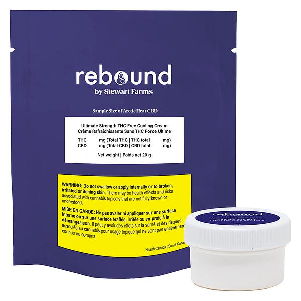 Rebound by Stewart Farms - Sample Size of Arctic Heat CBD Ultimate Strength THC Free Co