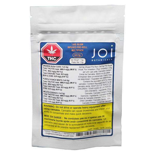 Joi Botanicals - Live Resin Infused Multipack Pre Roll image 2